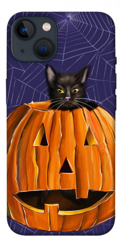 Чехол itsPrint Cat and pumpkin для Apple iPhone 13 (6.1")