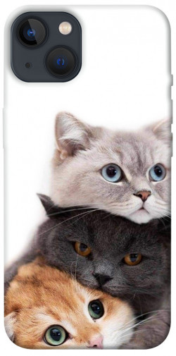 Чехол itsPrint Три кота для Apple iPhone 13 (6.1")