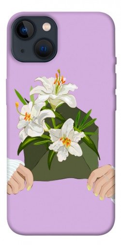 Чехол itsPrint Flower message для Apple iPhone 13 (6.1")