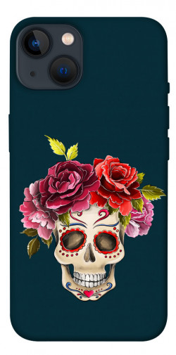 Чехол itsPrint Flower skull для Apple iPhone 13 (6.1")