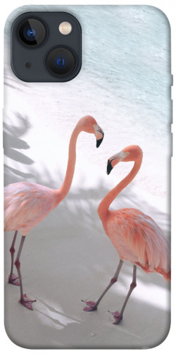 Чехол itsPrint Flamingos для Apple iPhone 13 (6.1")
