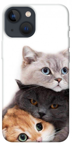 Чехол itsPrint Три кота для Apple iPhone 13 mini (5.4")