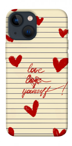Чохол itsPrint Love yourself для Apple iPhone 13 mini (5.4")