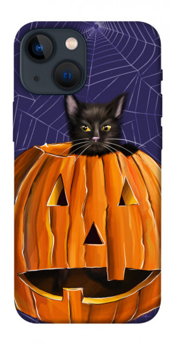 Чохол itsPrint Cat and pumpkin для Apple iPhone 13 mini (5.4")