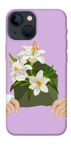 Чехол itsPrint Flower message для Apple iPhone 13 mini (5.4")