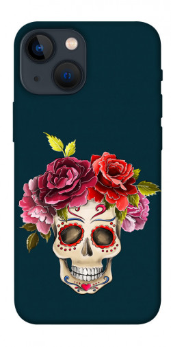 Чохол itsPrint Flower skull для Apple iPhone 13 mini (5.4")