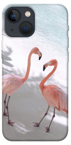 Чехол itsPrint Flamingos для Apple iPhone 13 mini (5.4")