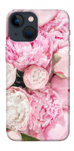 Чохол itsPrint Pink peonies для Apple iPhone 13 mini (5.4")