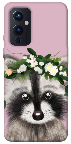 Чехол itsPrint Raccoon in flowers для OnePlus 9