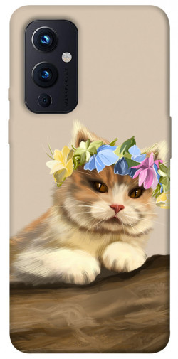 Чехол itsPrint Cat in flowers для OnePlus 9