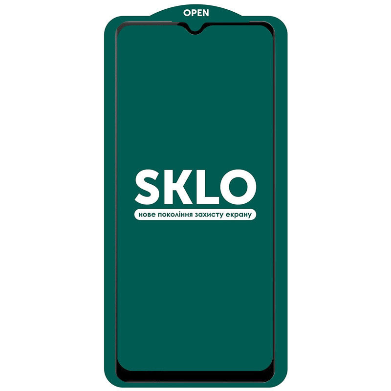 Загартоване захисне скло SKLO 5D 9H Full Glue для Samsung Galaxy A12 (тех.пак) дивитися фото №1