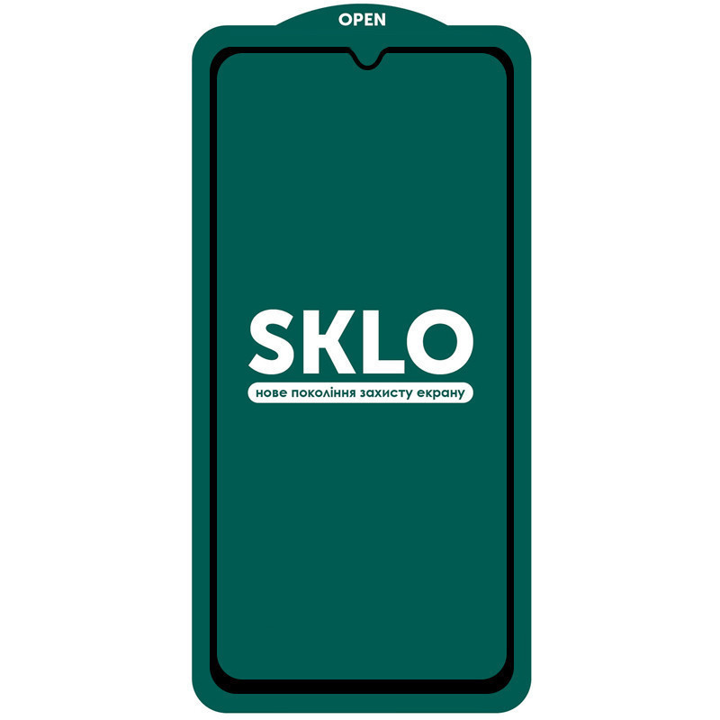 Загартоване захисне скло SKLO 5D 9H Full Glue для Samsung Galaxy M14 5G (тех.пак) дивитися фото №1