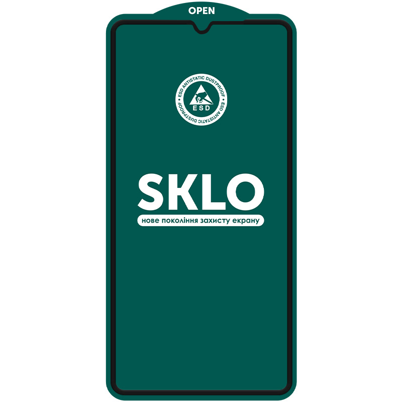 Защитное стекло SKLO 5D (тех.пак) для Xiaomi Redmi 17 / 15C (GL) / A7 Pro / Poco C85 (GL) / C81 /M8x, Черный, Закаленное стекло, купить оптом с доставкой