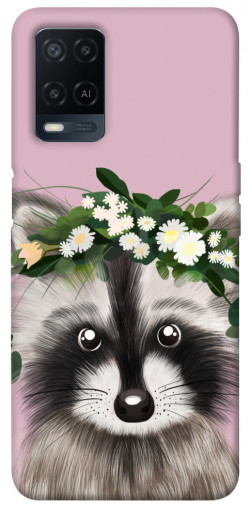 Чехол itsPrint Raccoon in flowers для Oppo A54 4G