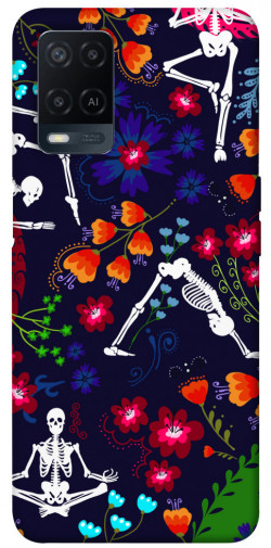 Чехол itsPrint Yoga skeletons для Oppo A54 4G