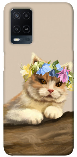 Чохол itsPrint Cat in flowers для Oppo A54 4G