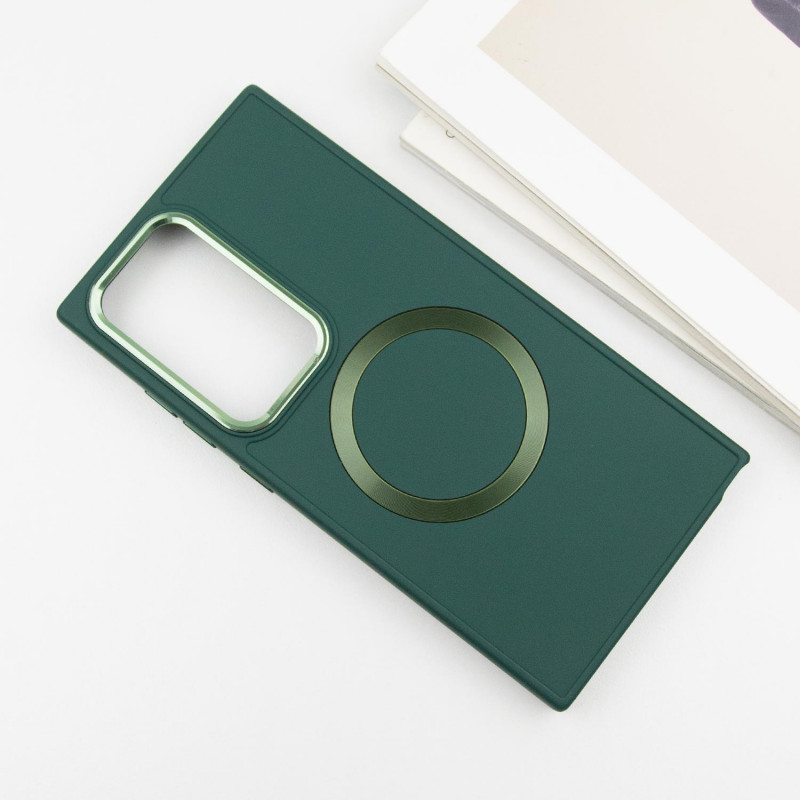 TPU чохол Bonbon Metal Style with MagSafe для Samsung Galaxy S24 Ultra | З магнітним кільцем на малюнкі №3