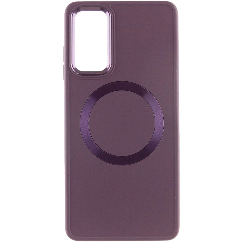 TPU чехол Bonbon Metal Style with Magnetic Fit для Samsung Galaxy A15 4G/5G / M15 5G, Бордовый / Plum 1, TPU, купить оптом с доставкой