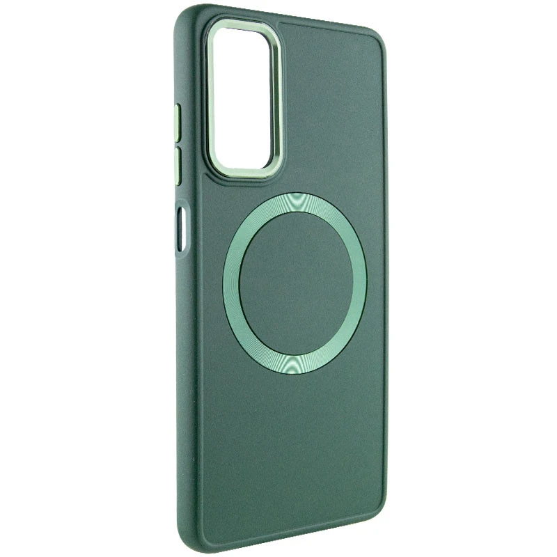 TPU чехол Bonbon Metal Style with Magnetic Fit для Samsung Galaxy A15 4G/5G / M15 5G, Зеленый / Army Green, TPU, купить оптом с доставкой