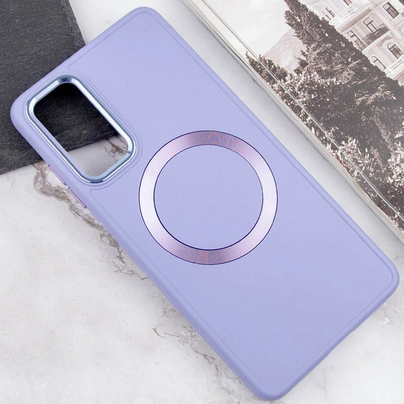 TPU чехол Bonbon Metal Style with Magnetic Fit для Samsung Galaxy A15 4G/5G / M15 5G, Сиреневый / Dasheen 2, TPU, купить оптом с доставкой