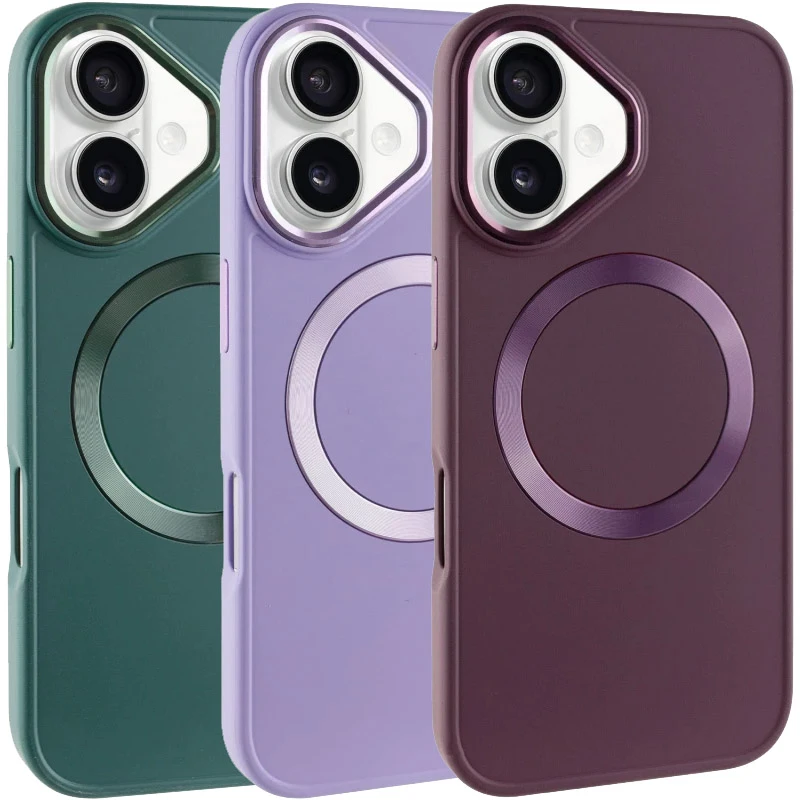 TPU чехол Bonbon Metal Style with Magnetic Fit для Apple iPhone 16 (6.1"), TPU, купить оптом с доставкой