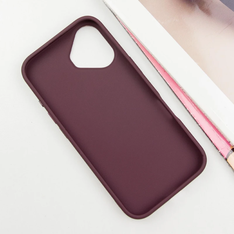 TPU чехол Bonbon Metal Style with Magnetic Fit для Apple iPhone 16 (6.1"), Бордовый / Plum 1, TPU, купить оптом с доставкой