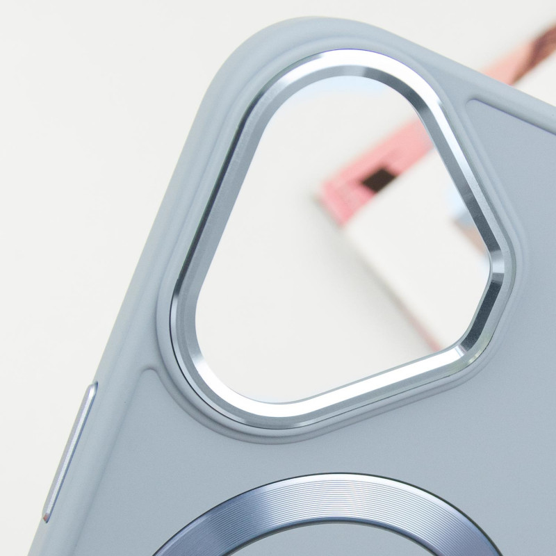 TPU чехол Bonbon Metal Style with MagSafe для Apple iPhone 16 (6.1) | С магнитным кольцом на картинке №3