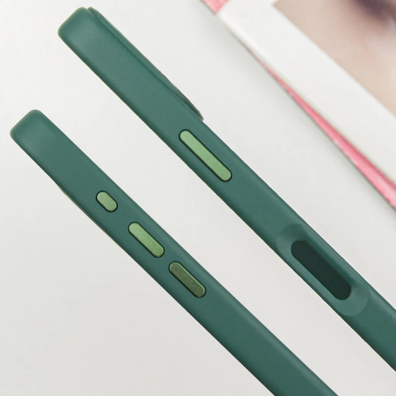 TPU чехол Bonbon Metal Style with Magnetic Fit для Apple iPhone 16 (6.1"), Зеленый / Pine green 3, TPU, купить оптом с доставкой