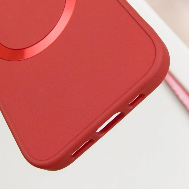 TPU чехол Bonbon Metal Style with Magnetic Fit для Apple iPhone 16 (6.1"), Красный / Red 4, TPU, купить оптом с доставкой