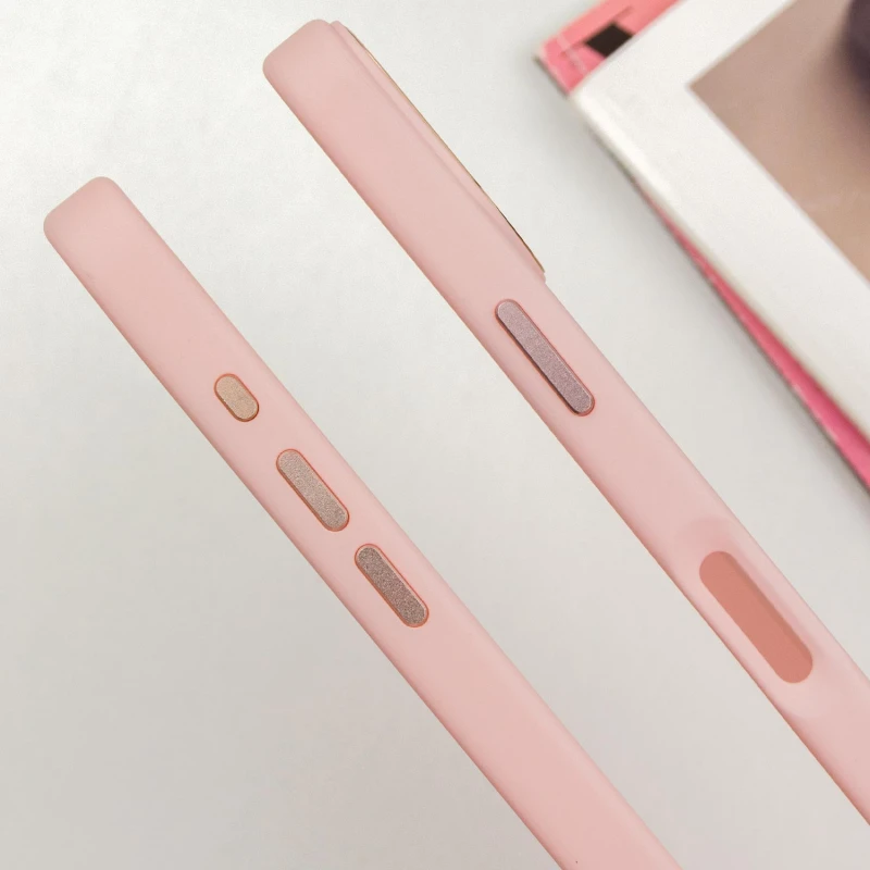 TPU чехол Bonbon Metal Style with Magnetic Fit для Apple iPhone 16 (6.1"), Розовый / Light Pink 3, TPU, купить оптом с доставкой