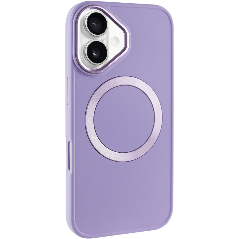 TPU чехол Bonbon Metal Style with MagSafe для Apple iPhone 16 (6.1) | С магнитным кольцом на картинке №1