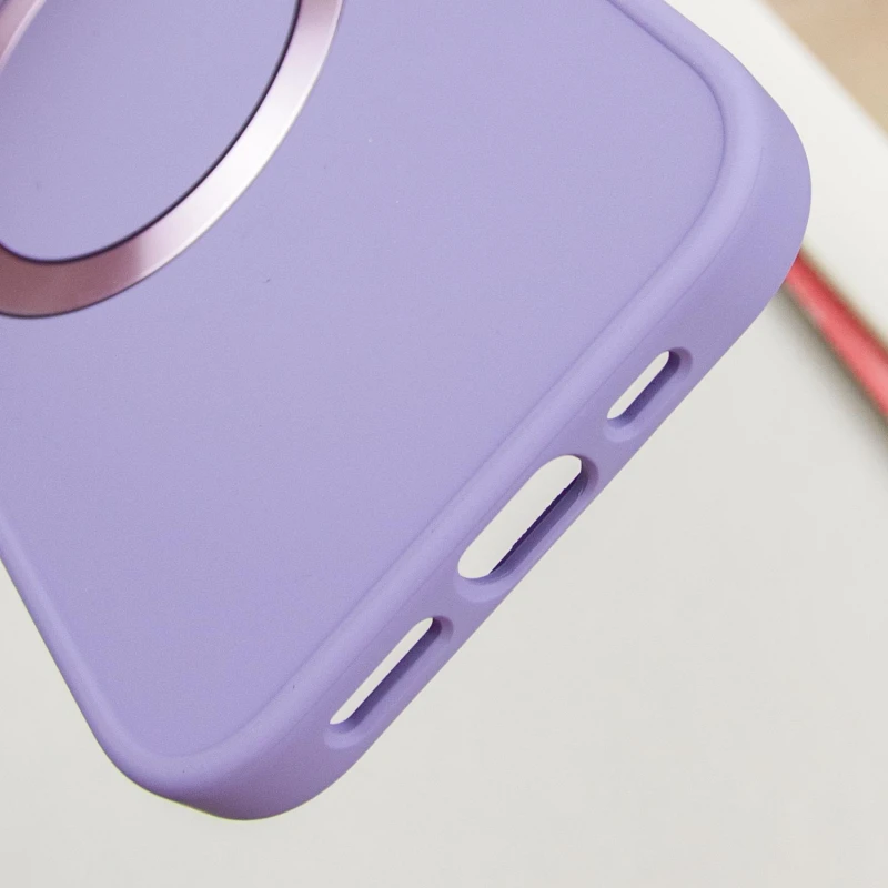 TPU чехол Bonbon Metal Style with Magnetic Fit для Apple iPhone 16 (6.1"), Сиреневый / Dasheen 4, TPU, купить оптом с доставкой
