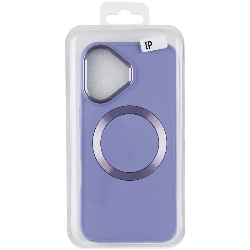 TPU чехол Bonbon Metal Style with Magnetic Fit для Apple iPhone 16 (6.1"), Сиреневый / Dasheen 5, TPU, купить оптом с доставкой
