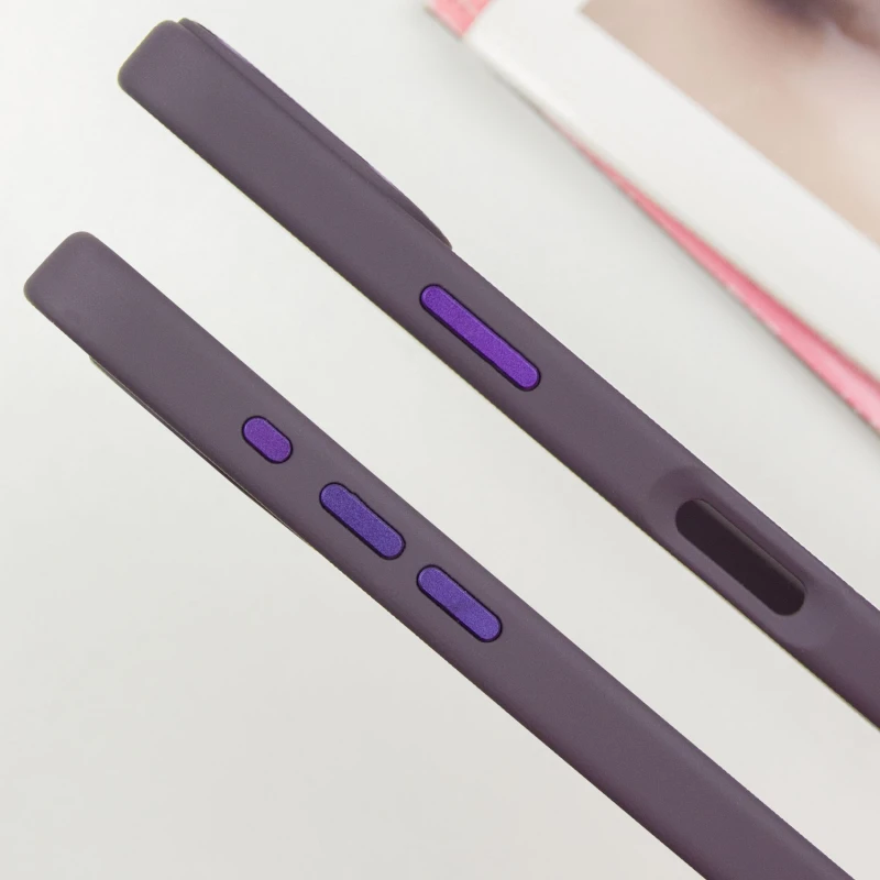 TPU чехол Bonbon Metal Style with Magnetic Fit для Apple iPhone 16 (6.1"), Фиолетовый / Dark Purple 3, TPU, купить оптом с доставкой