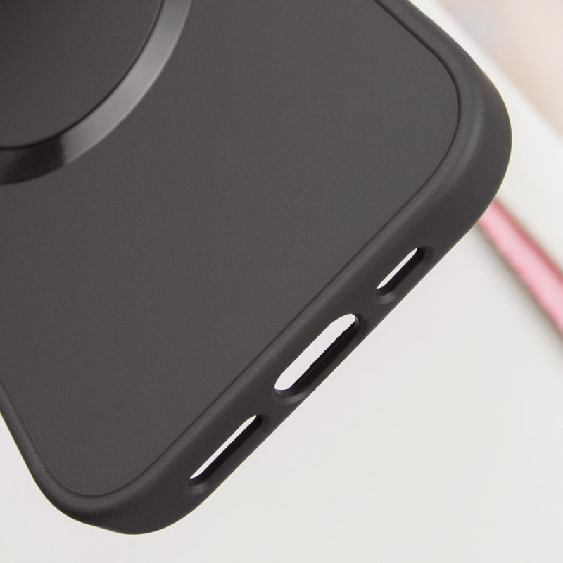 TPU чехол Bonbon Metal Style with MagSafe для Apple iPhone 16 (6.1) | С магнитным кольцом на картинке №5