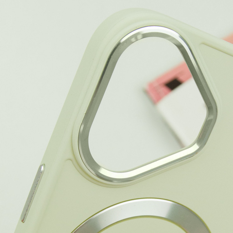 TPU чехол Bonbon Metal Style with MagSafe для Apple iPhone 16 Plus (6.7) | С магнитным кольцом на картинке №3