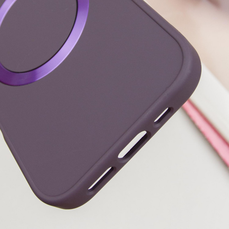 TPU чехол Bonbon Metal Style with MagSafe для Apple iPhone 16 Plus (6.7) | С магнитным кольцом на картинке №5