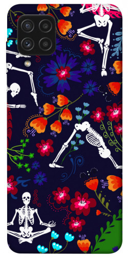 Чехол itsPrint Yoga skeletons для Samsung Galaxy A22 4G