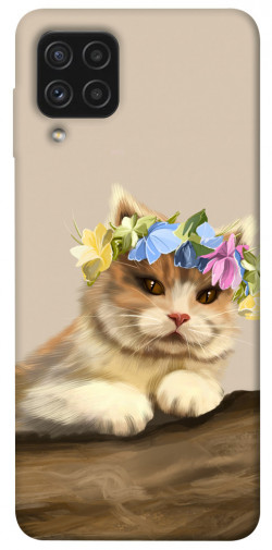 Чохол itsPrint Cat in flowers для Samsung Galaxy A22 4G