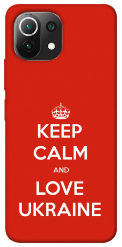 Чохол itsPrint Keep calm and love Ukraine для Xiaomi Mi 11 Lite