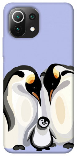 Чохол itsPrint Penguin family для Xiaomi Mi 11 Lite