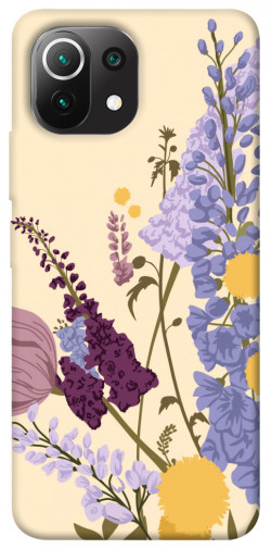 Чохол itsPrint Flowers art для Xiaomi Mi 11 Lite