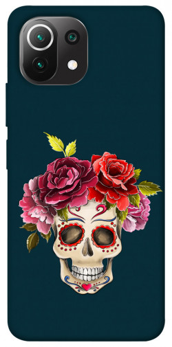 Чохол itsPrint Flower skull для Xiaomi Mi 11 Lite
