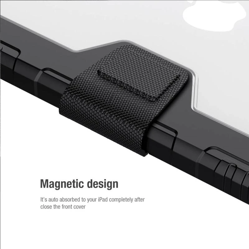 Уценка Чехол-книжка Nillkin Bumper Pro для Apple iPad 10.2" (2019) (2020) (2021), Поврежденная упаковка / Black 6, TPU+PC, купить оптом с доставкой
