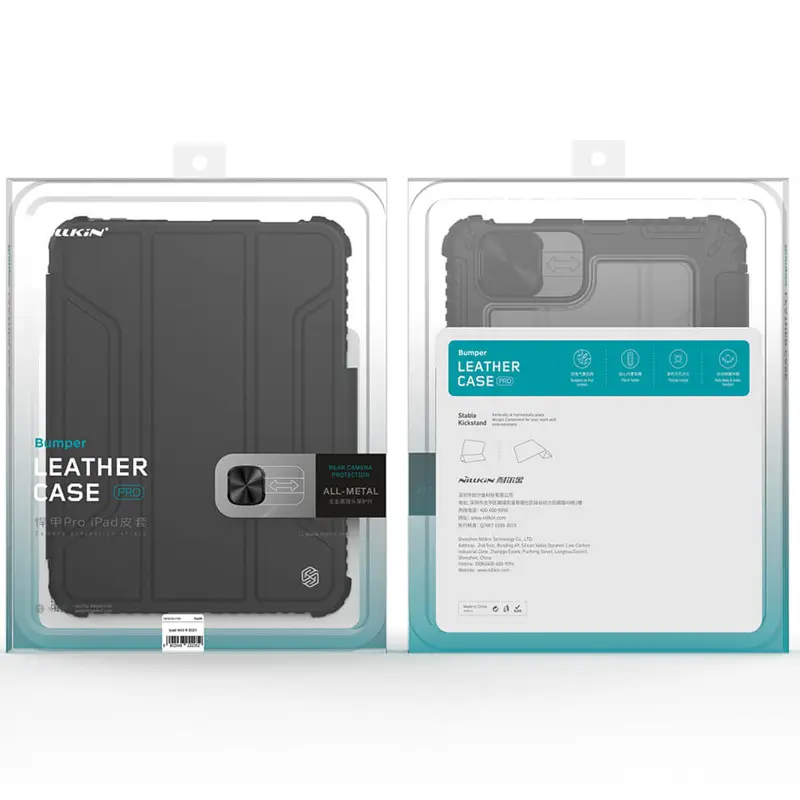 Чехол-книжка Nillkin Bumper Pro для Apple iPad Mini 6 (8.3") (2021) (2024), Black 5, TPU+PC, купить оптом с доставкой