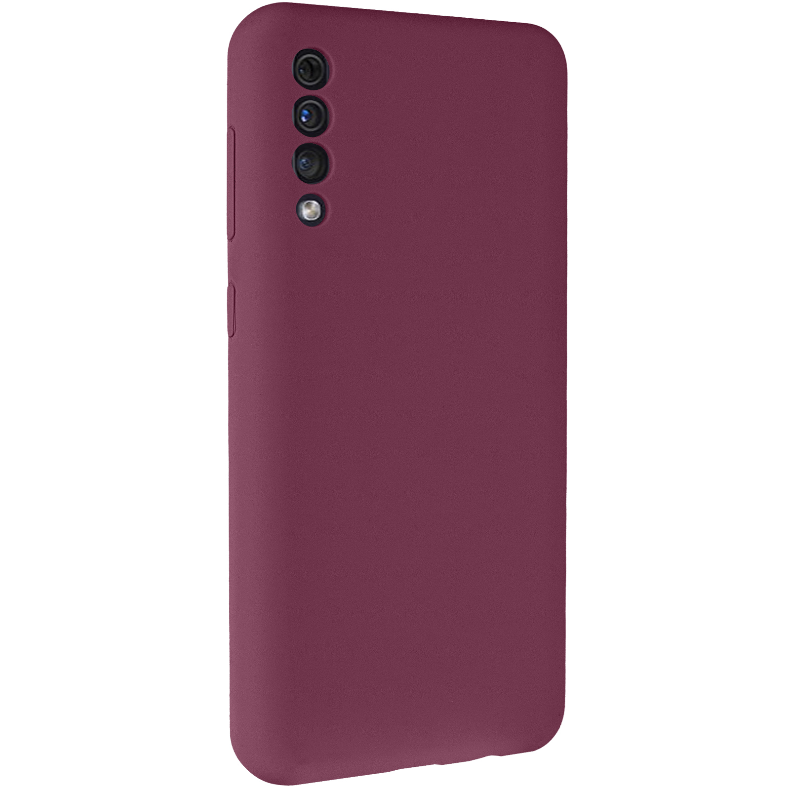 Чохол Silicone Cover Lakshmi Full Camera (AAA) для Samsung Galaxy A50 (A505F) / A50s / A30s, Бордовий / Plum, Силікон, купити оптом з доставкою