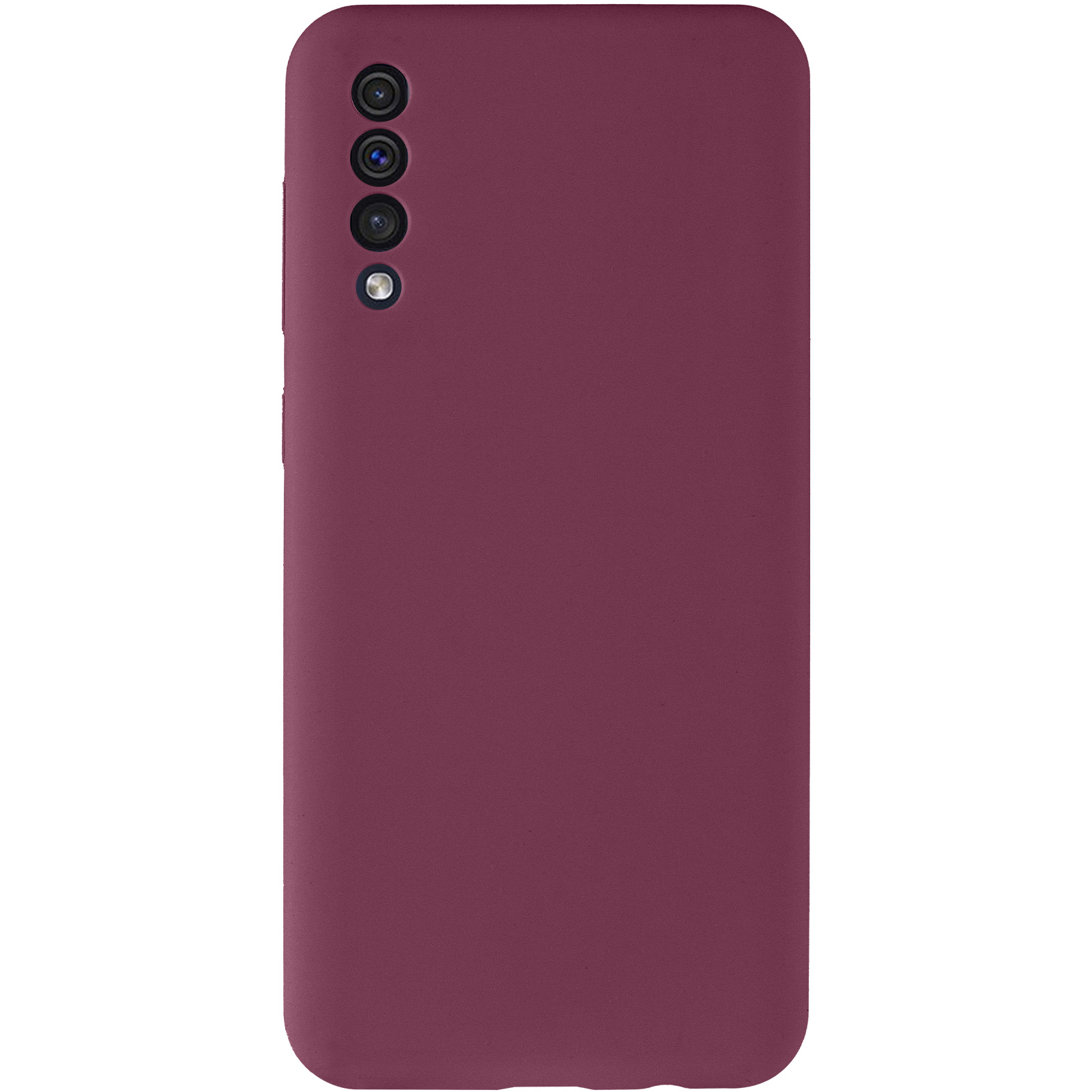 Чохол Silicone Cover Lakshmi Full Camera (AAA) для Samsung Galaxy A50 (A505F) / A50s / A30s, Бордовий / Plum 1, Силікон, купити оптом з доставкою