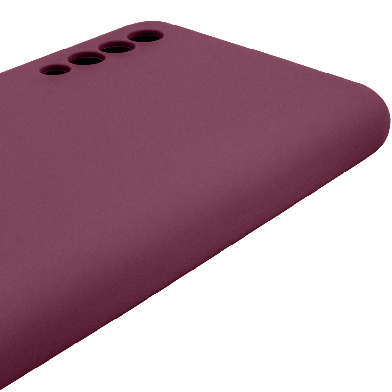 Чохол Silicone Cover Lakshmi Full Camera (AAA) для Samsung Galaxy A50 (A505F) / A50s / A30s, Бордовий / Plum 3, Силікон, купити оптом з доставкою