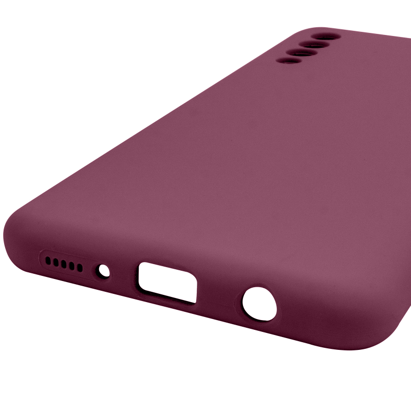 Чохол Silicone Cover Lakshmi Full Camera (AAA) для Samsung Galaxy A50 (A505F) / A50s / A30s, Бордовий / Plum 4, Силікон, купити оптом з доставкою