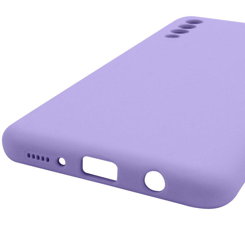 Чохол Silicone Cover Lakshmi Full Camera (AAA) для Samsung Galaxy A50 (A505F) / A50s / A30s, Бузковий / Dasheen 4, Силікон, купити оптом з доставкою